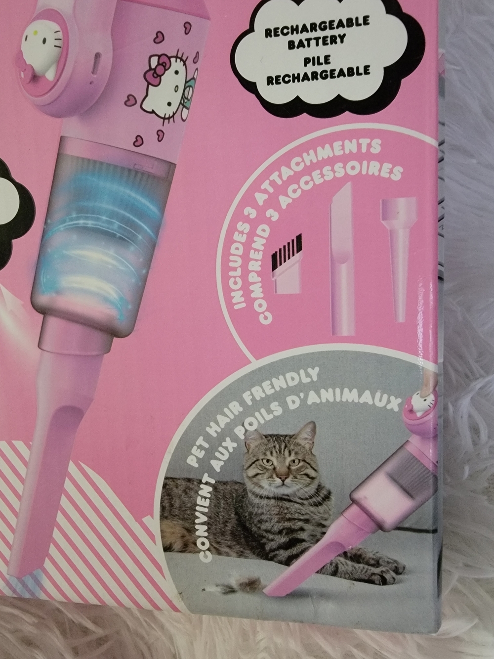 🆕️🎀 Hello Kitty Pink Cordless Vacuum Cleaner 💖 Cute For Vanity Or Office Desk - Picture 2 of 16